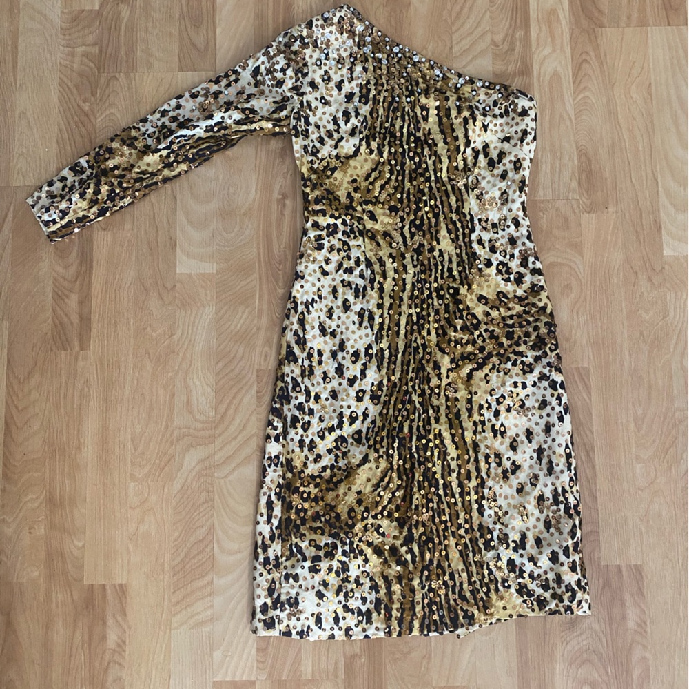 Vintage Romantica by Victor Costa Leopard Print Dress
